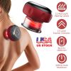 Electric Cupping Therapy Massager Electric Back Scraping Machine Vacuum Therapy Cupping Therapy Device with 12 Levels Temperature and Suction