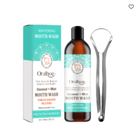 Coconut Oil Mouthwash Removes Odor, Removes Tooth Stains, Freshens Breath, Cares For Teeth, Oral Care Tooth Cleanser (Option: 3pcs)