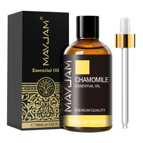 30ml Chamomile Pure Natural Essetial Oils Citronella Geranium Cedarwood Frankincense Eucalyptus Ginger Essential Oil Diffuser (NET WT: 30ml, Color: Chamomile)